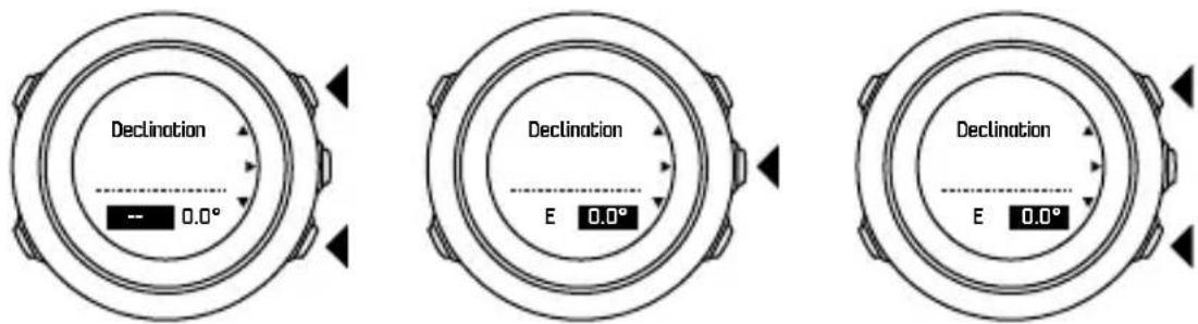 SUUNTO Traverse Alpha - Paramétrage de la déclinaison - 1