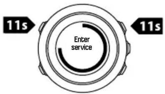 SUUNTO Traverse Alpha - Menu de maintenance - 1