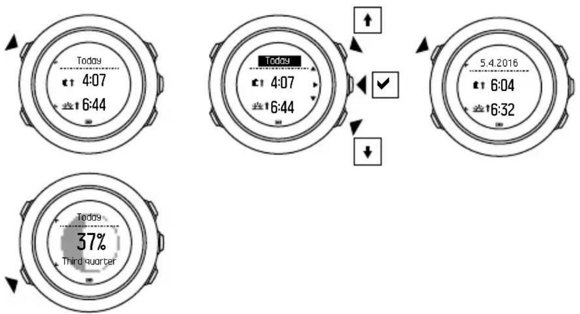 SUUNTO Traverse Alpha - Phases lunaires - 2