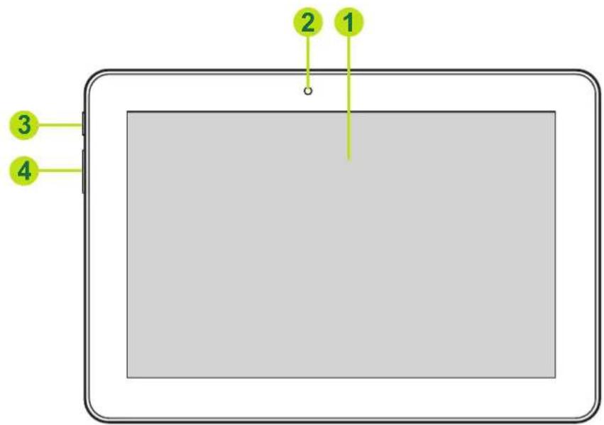 HANNSPREE HannsPad SN1AT74 - Vue de devant - 1