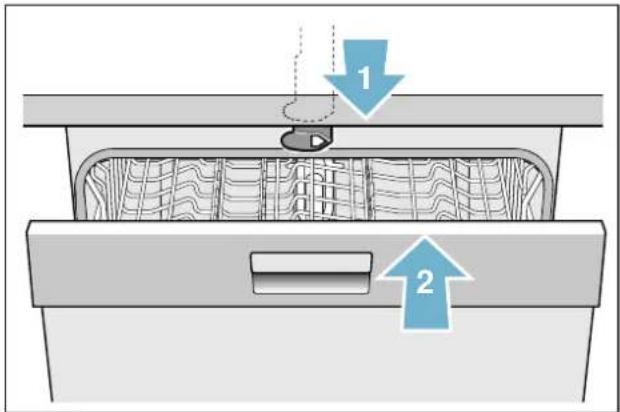 GAGGENAU DF261261 - Pour activer la protection enfants, procédez comme ceci (verrouillage de porte) : - 1