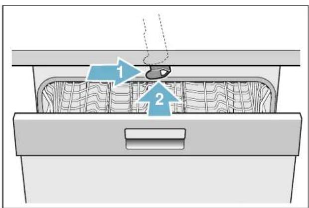 GAGGENAU DF261261 - Pour désactiver la protection enfant, procédez comme ceci (verrouillage de porte) : - 1