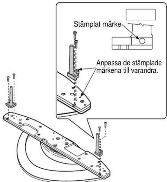PANASONIC TYST10H - Fäst stängerna. - 2