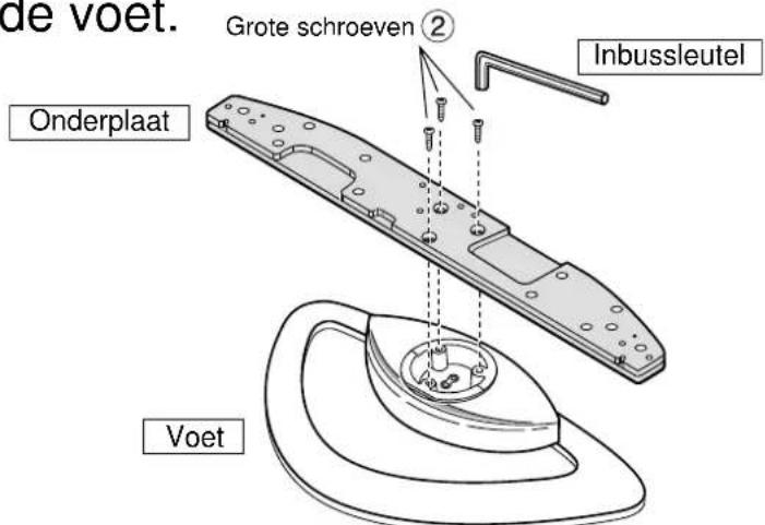 PANASONIC TYST10H - Bevestig de onderplaat op de voet. - 1