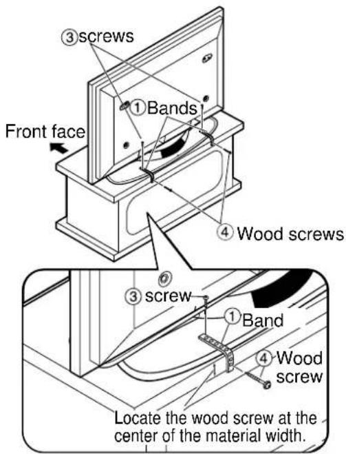 PANASONIC TYST10H - Attaching to a TV stand Attaching to a wall - 1