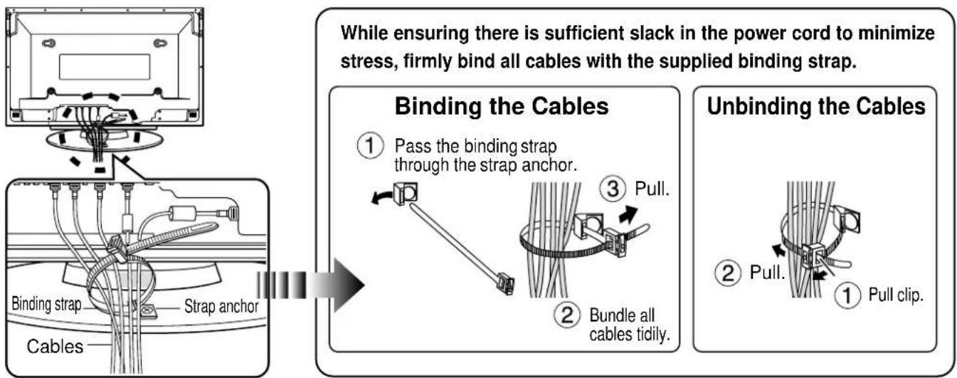 PANASONIC TYST10H - Cable Binding Instructions - 1