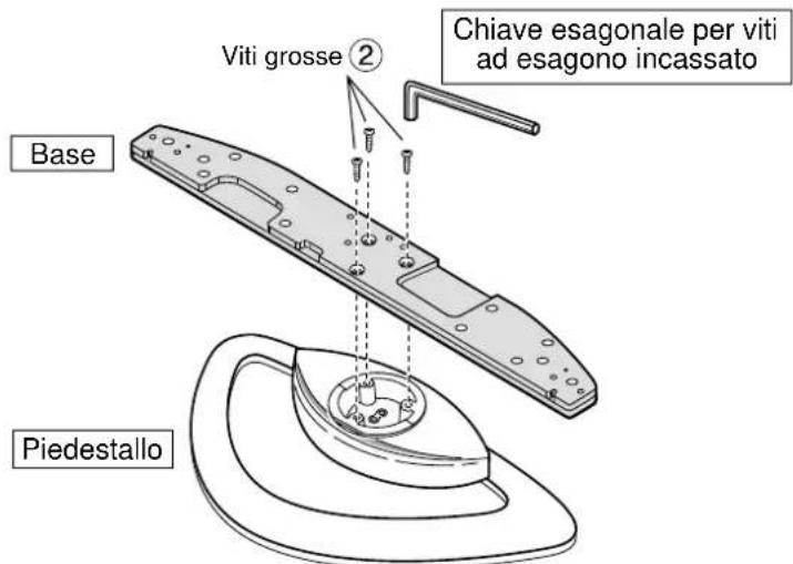PANASONIC TYST10H - Montaggio della base sul piedestallo - 1
