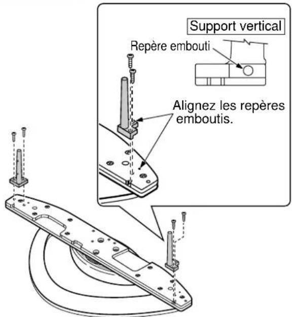 PANASONIC TYST10H - Fixez les supports verticaux. - 2
