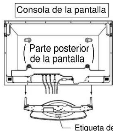 PANASONIC TYST10H - Colocacion en la consola de la pantalla - 4