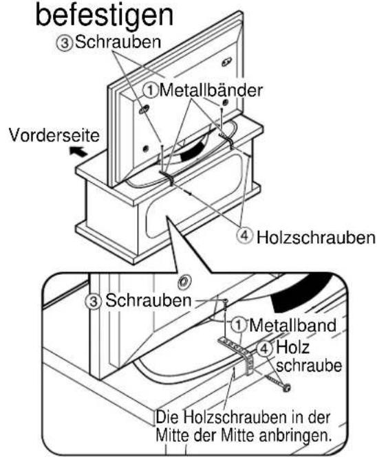 PANASONIC TYST10H - ■ Auf einem Fernsehschrank ■ Befestigung an einer Wand - 1