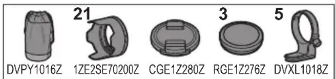 PANASONIC Lumix SE70200 - Accessoires fournis - 1
