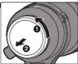 PANASONIC Lumix SE70200 - ■ Attaching the lens hood - 1