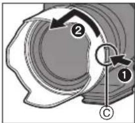 PANASONIC Lumix SE70200 - ■ Attaching the lens hood - 6