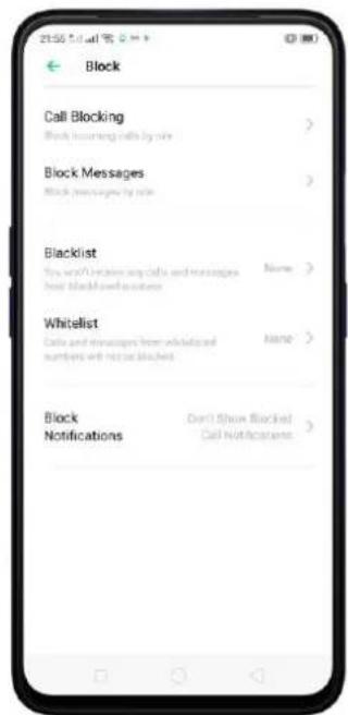 OPPO A5 (2020) - Bloquer les appeals et messages indésirables - 1