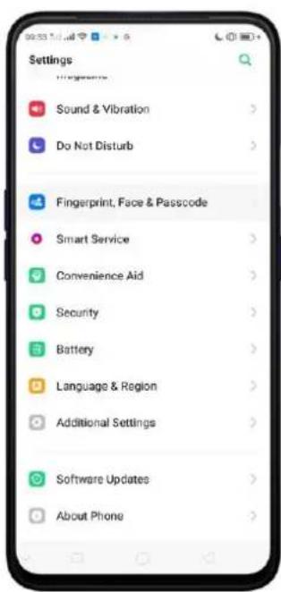 OPPO A5 (2020) - Enregistrer un visage - 1