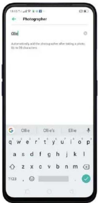 OPPO A5 (2020) - Paramètres de la caméra - 3
