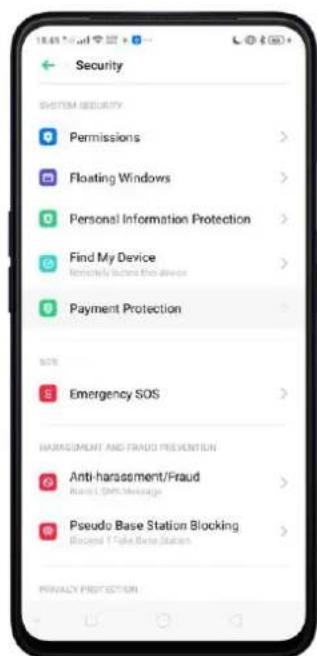 OPPO A5 (2020) - Protection des paiements - 2