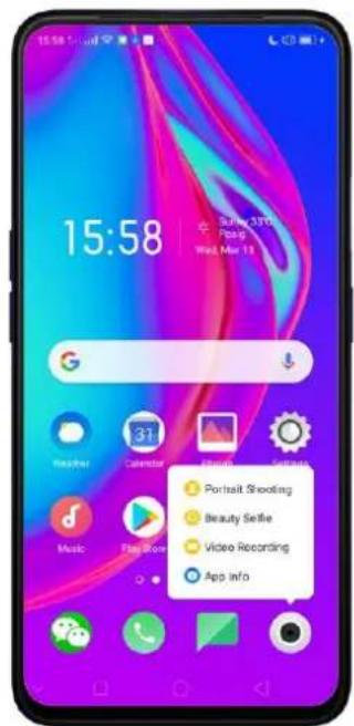 OPPO A5 (2020) - Actions rapides - 1