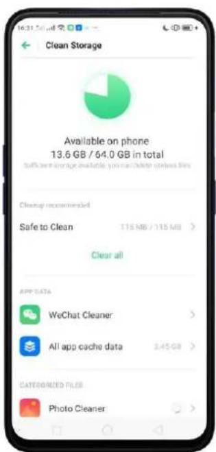 OPPO A5 (2020) - Nettoyage en un clic - 4