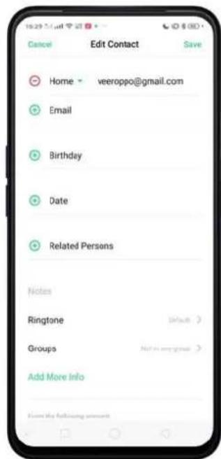 OPPO A5 (2020) - Modifier et supprimer un contact - 2