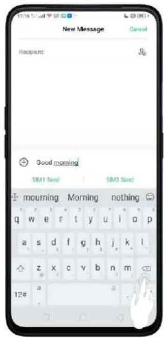 OPPO A5 (2020) - Modifier le texte - 2
