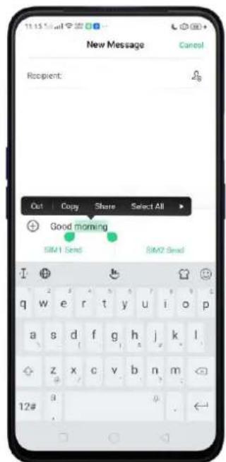 OPPO A5 (2020) - Modifier le texte - 1