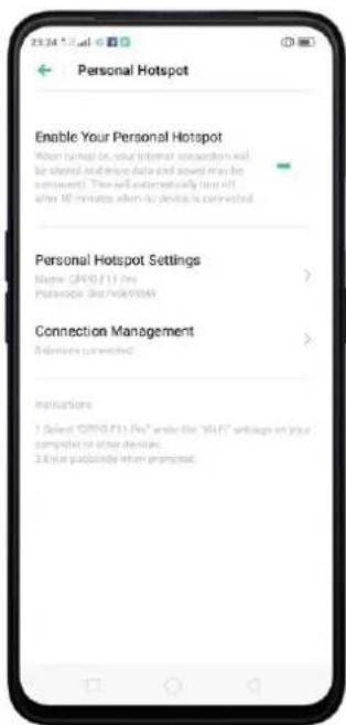 OPPO A5 (2020) - Transformer le téléphone en point d'accès personnel - 1