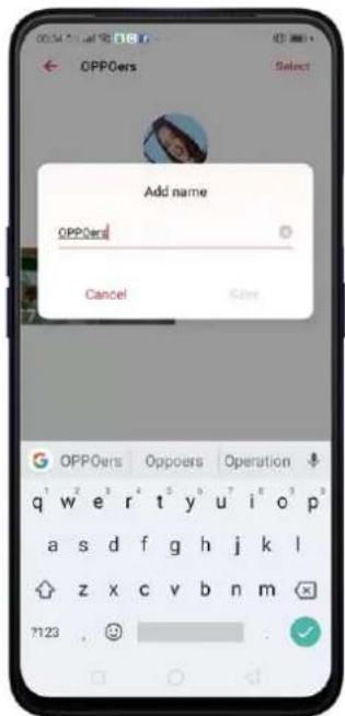 OPPO A5 (2020) - Nommer ou renommer un album personnel - 2