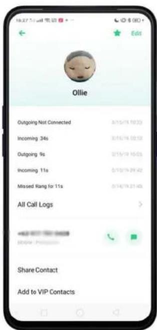 OPPO A5 (2020) - Modifier et supprimer un contact - 1