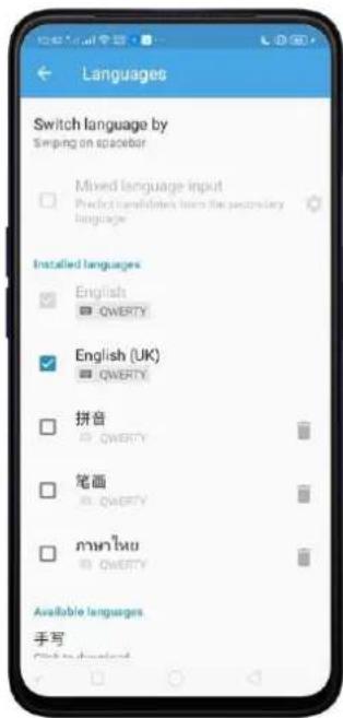 OPPO A5 (2020) - Ajouter ou modifier les langues du clavier - 2