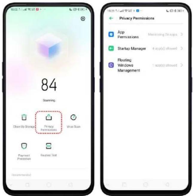 OPPO A5 (2020) - Autorisation de confidentialité - 1