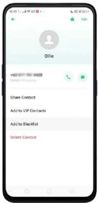 OPPO A5 (2020) - Bloquer les appeals et messages indésirables - 5