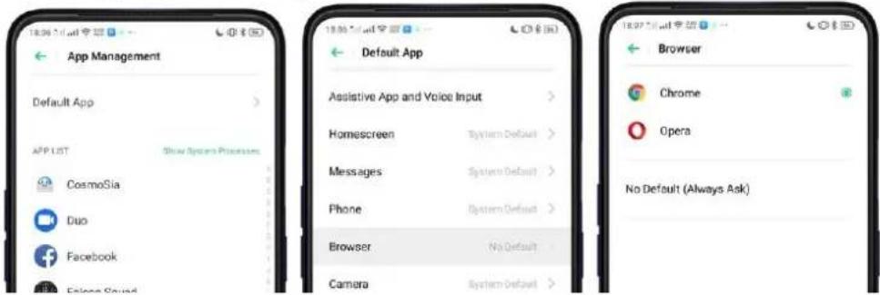 OPPO A5 (2020) - Gérer l'application par défaut - 1