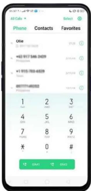 OPPO A5 (2020) - Passer un appel - 6