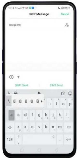 OPPO A5 (2020) - Saisir du texte - 2