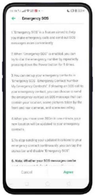 OPPO A5 (2020) - Contact d'urgence SOS - 2