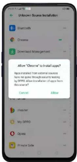 OPPO A5 (2020) - Autoriser et installer des applications à partir de sources inconnues - 2