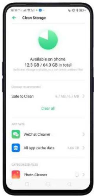 OPPO A5 (2020) - Effacer le stockage - 1