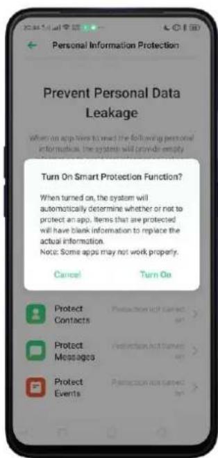 OPPO A5 (2020) - Protégier les informations personnelles - 5