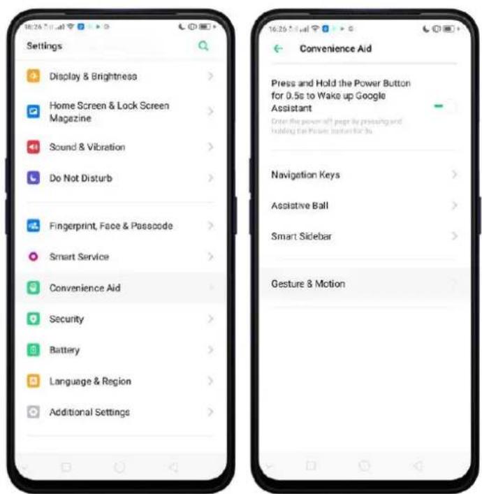 OPPO A5 (2020) - Gestes - 1