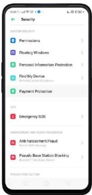 OPPO A5 (2020) - Protection des paiements - 2