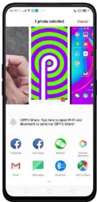 OPPO A5 (2020) - Partager depuis les applications - 2