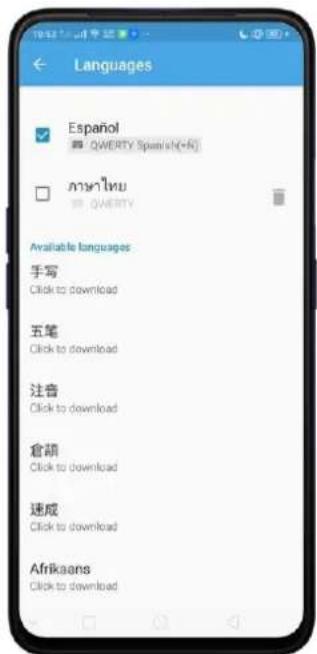 OPPO A5 (2020) - Ajouter ou modifier les langues du clavier - 6