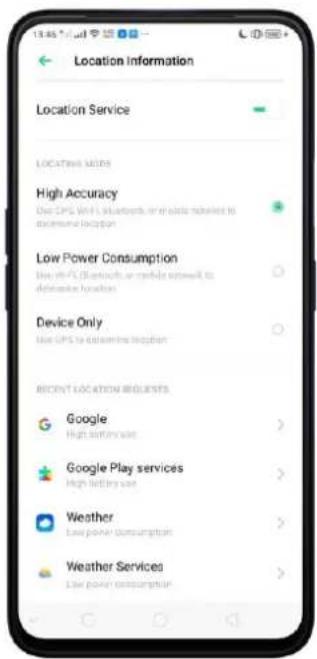 OPPO A5 (2020) - Service de localisation - 3