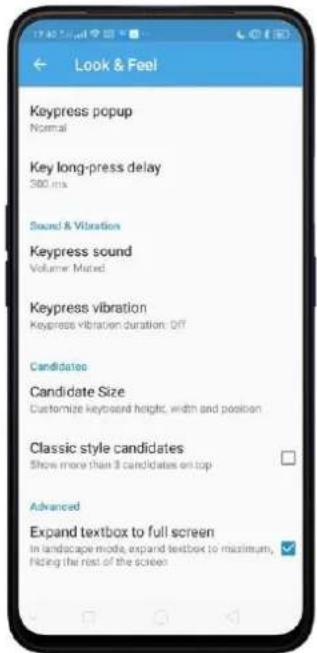 OPPO A5 (2020) - Paramètres généraux du clavier - 1