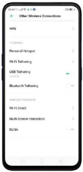OPPO A5 (2020) - Utiliser la fonction de partage de connexion USB. - 1