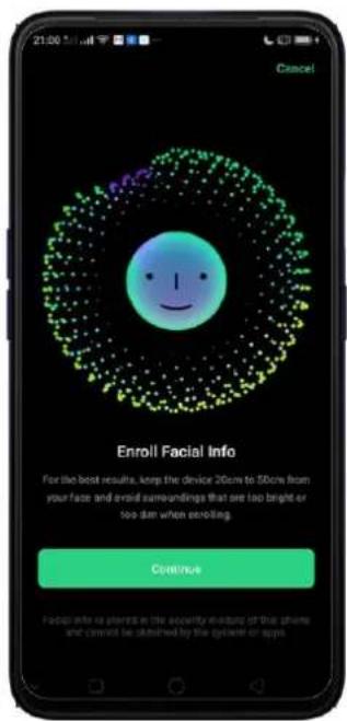 OPPO A5 (2020) - Enregistrer un visage - 3