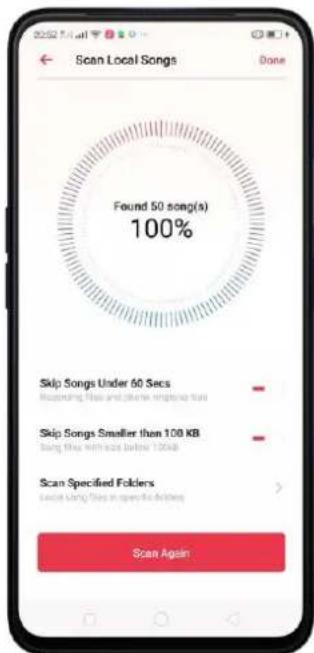 OPPO A5 (2020) - Scanner les morceaux locaux - 2