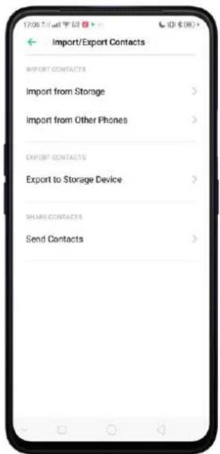 OPPO A5 (2020) - Importer et exporter les contacts - 4