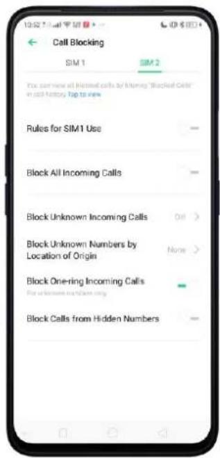 OPPO A5 (2020) - Bloquer les appeals et messages indésirables - 2